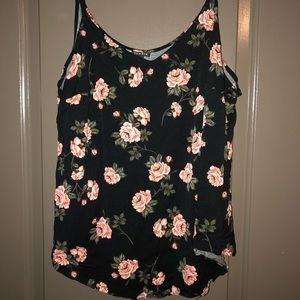 Torrid Blouse Black/Floral size 1